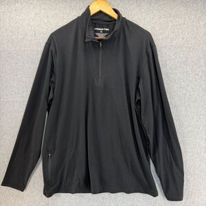 Men's‎ Bearbottom Size XL Black Quarter- Zip Pullover Base Layer Shirt Casual